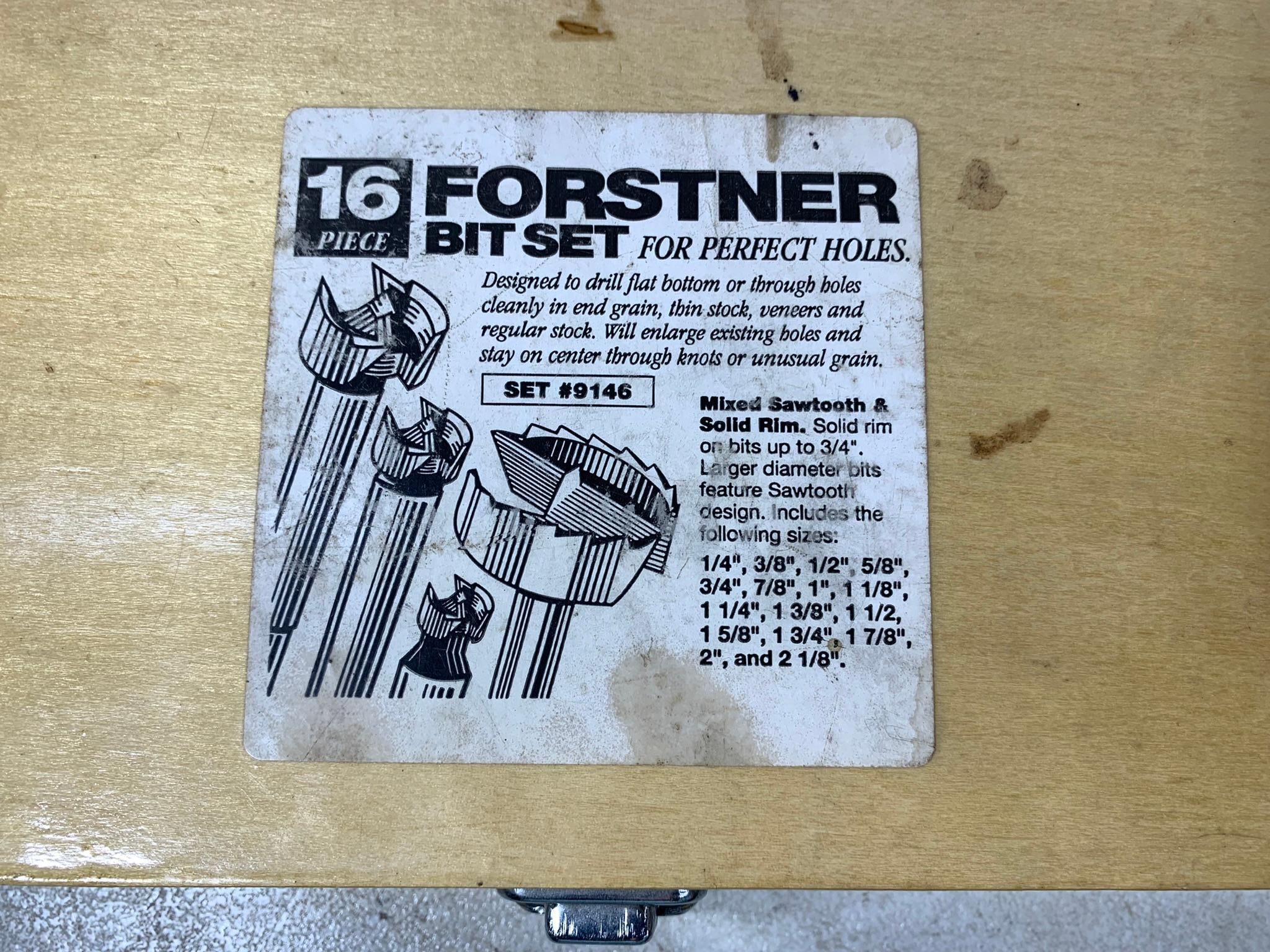 16 Piece Forstner Bit Set