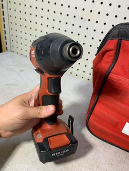 Hilti Impact Driver with Batteries, Charger and Bag