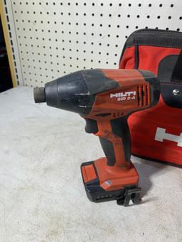 Hilti Impact Driver with Batteries, Charger and Bag