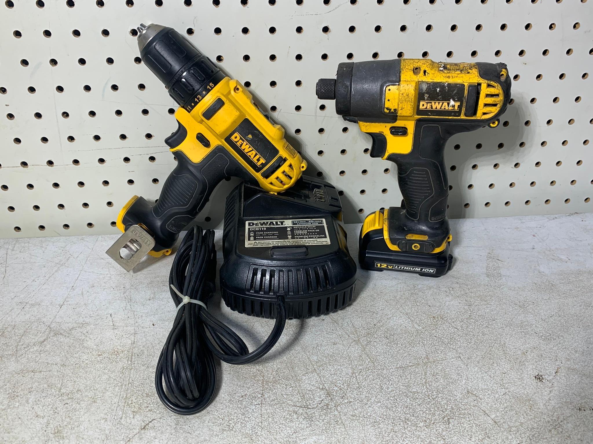 Dewalt Impact Driver, Drill, Battery and Charger