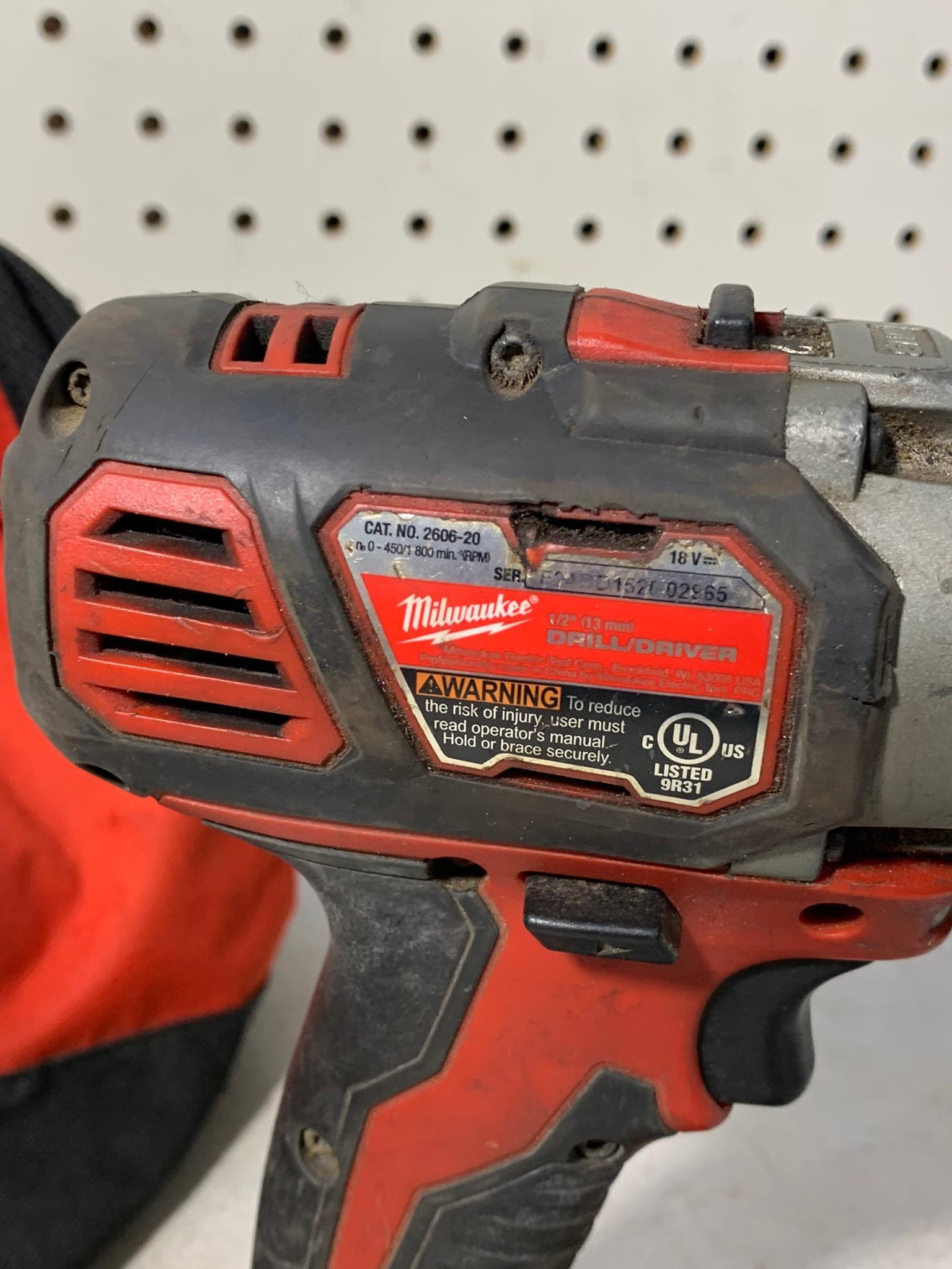 Milwaukee Drill, Impact Driver, Batteries & Charger