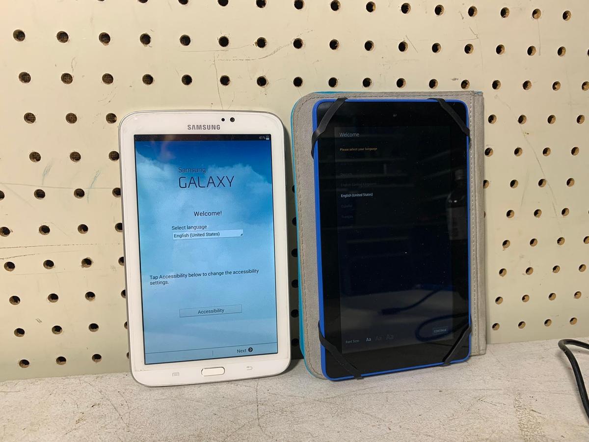 Samsung Galaxy and Amazon Tablets