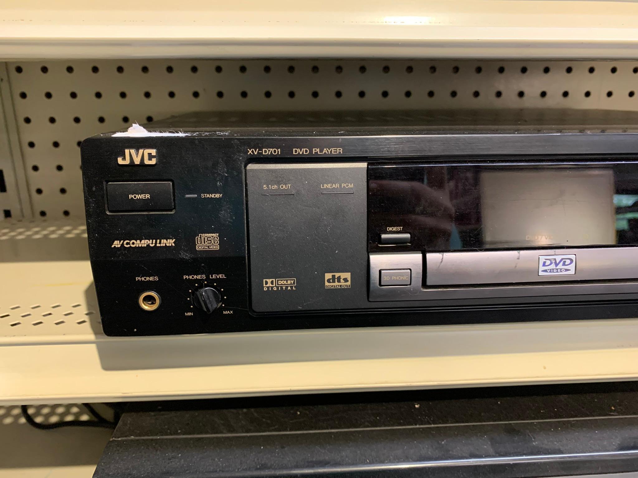 JVC DVD Player, Fisher Equalizer & JVC CD Player