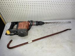 Hilti Hammer Drill/Driver with Large Masonry Bit & Crowbar