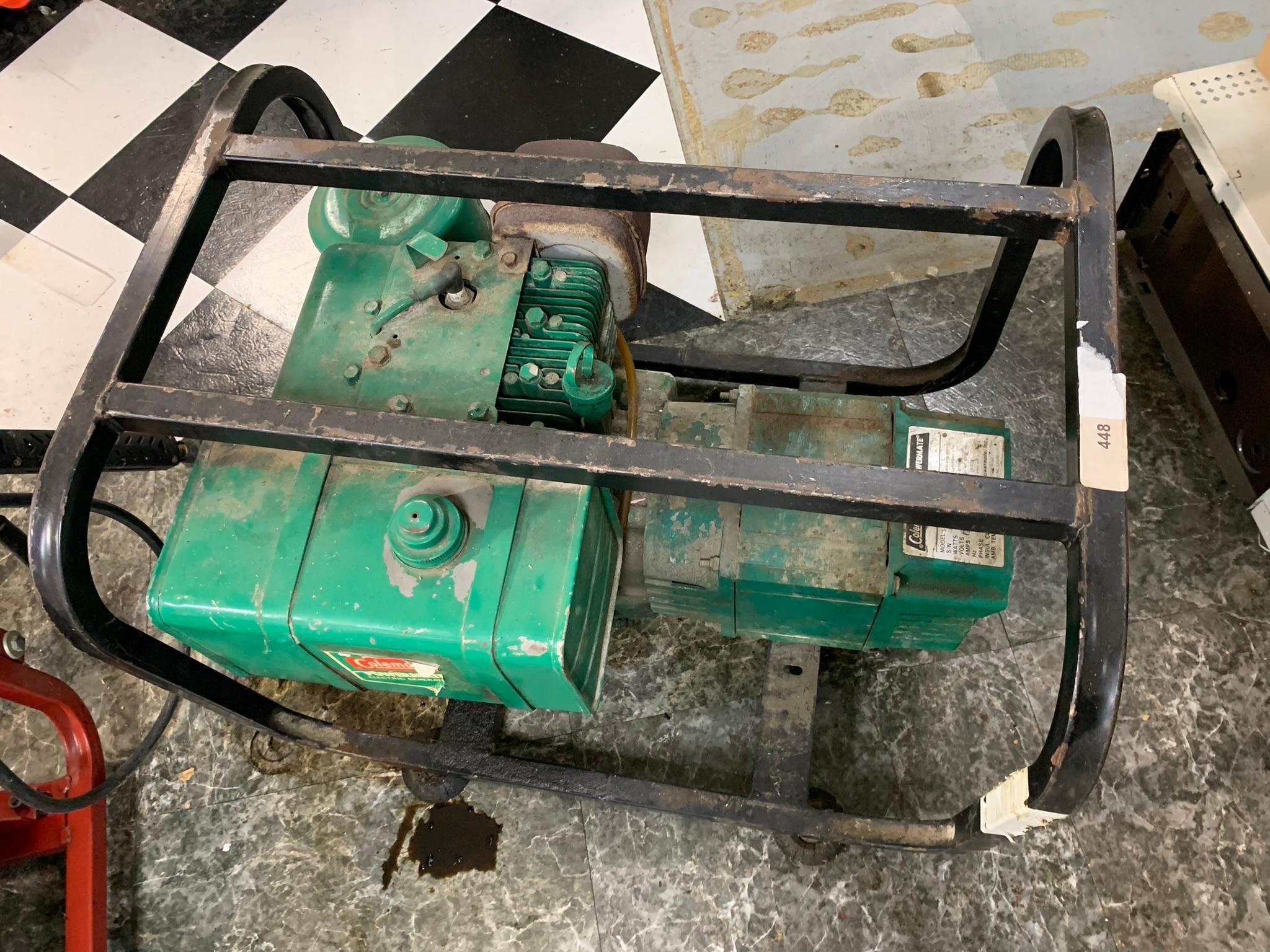 Coleman Powermate 54 Series Generator. (OIL LEAK)