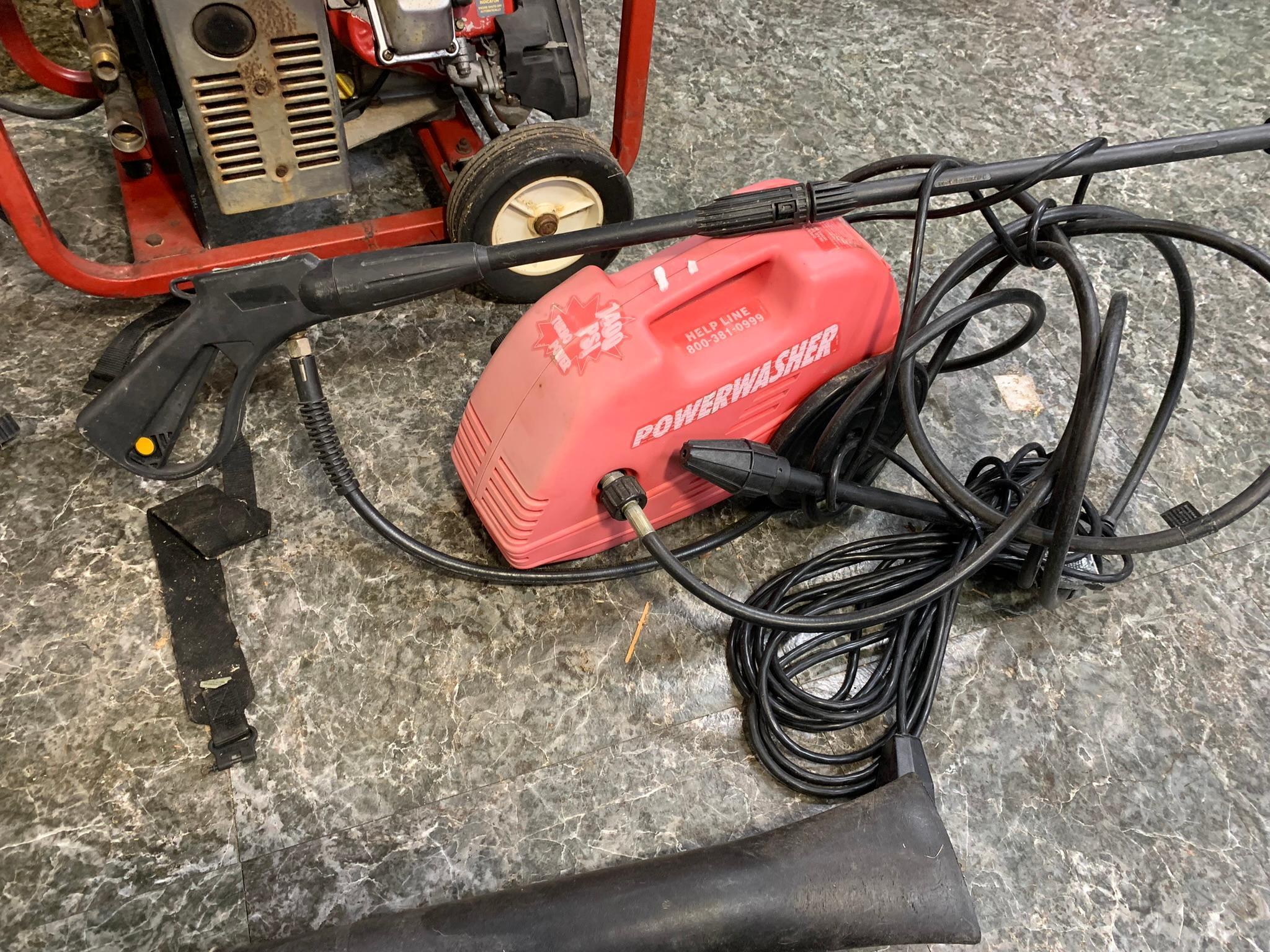 Power Washer, Generac 6600LP Pressure Washer & Craftsman Blower