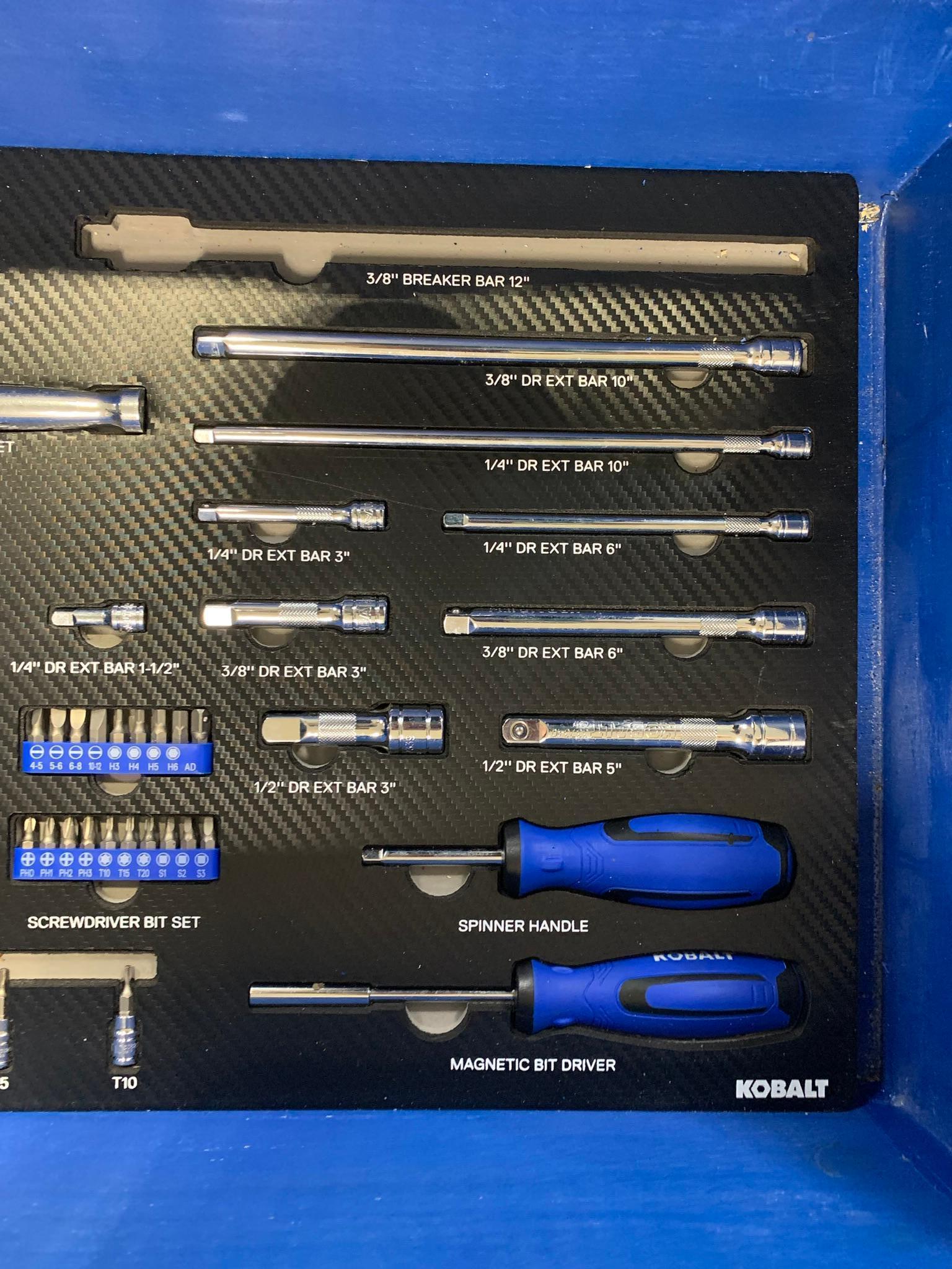 Kobalt Tool Kit in Homemade Wooden Box