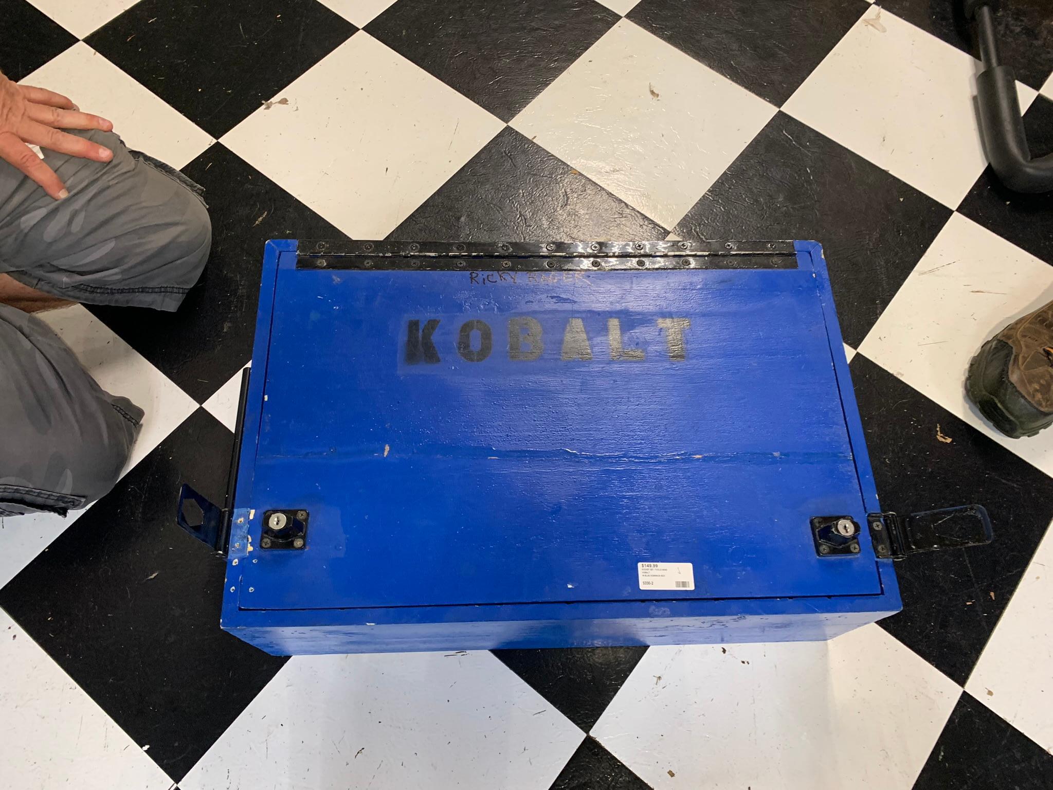 Kobalt Tool Kit in Homemade Wooden Box