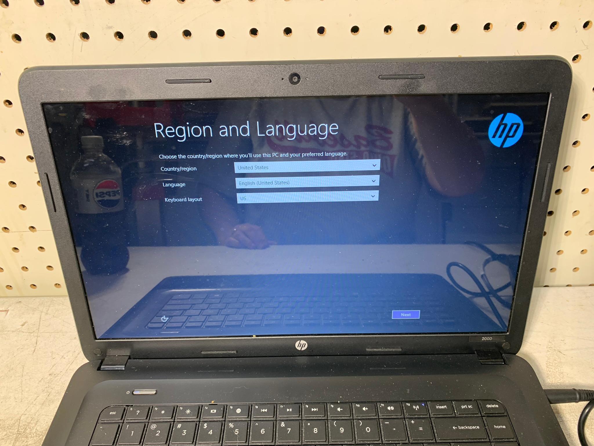HP Laptop with Power Cord