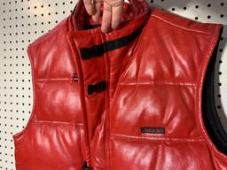 	 Retro M. Julian Wilson's Leather MJX Red Vest, Size Small