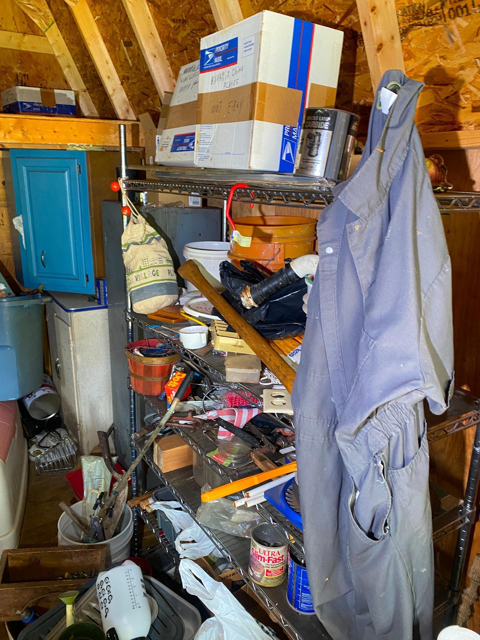 Total Shed Contents Lot (John Deere Mower NOT Included)