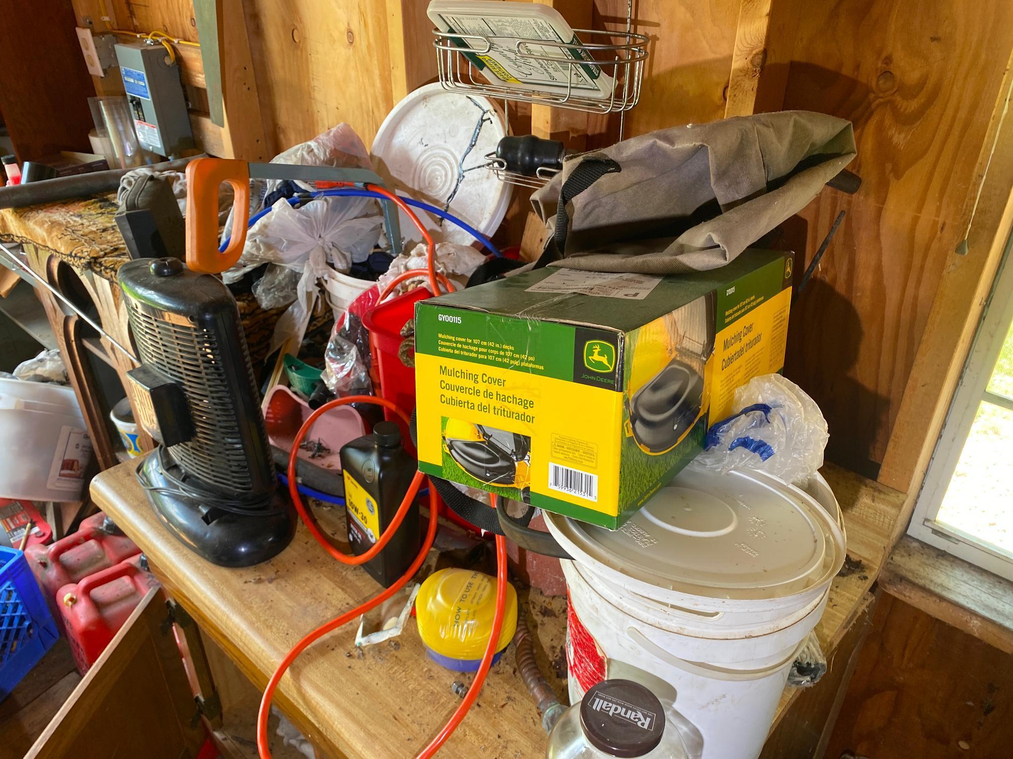 Total Shed Contents Lot (John Deere Mower NOT Included)