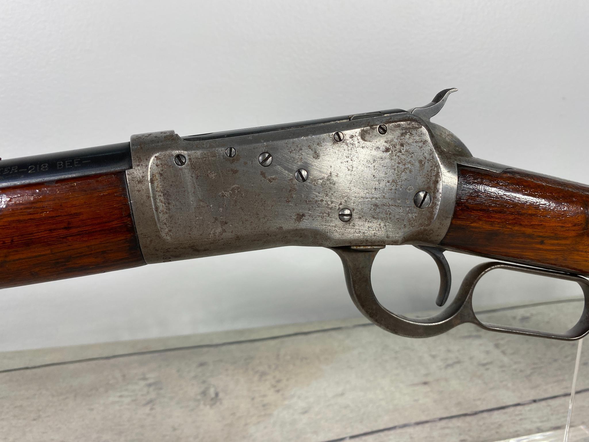 * Winchester Model 1892 Lever Action Rifle in 218 Bee Model 65 Barrel