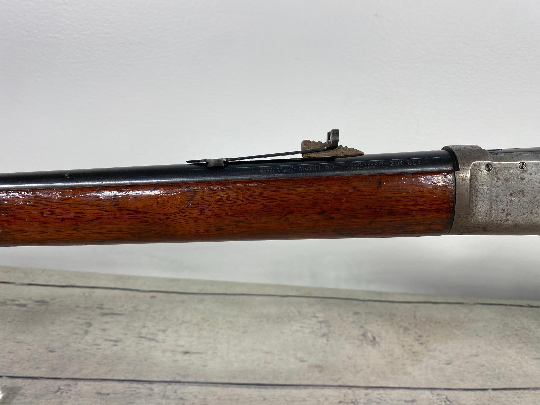 * Winchester Model 1892 Lever Action Rifle in 218 Bee Model 65 Barrel