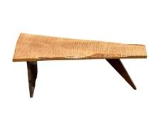 Modernist Design Live Edge Wood Bench