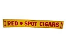Antique Red Spot Cigars Embossed Metal Sign