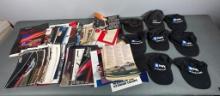 Lot of Automobile Dealership Brochures, Automobilia and GM Parts Hats