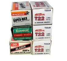 6 boxes of 22 LR Ammo