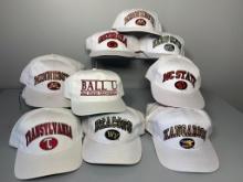 Various College Hats