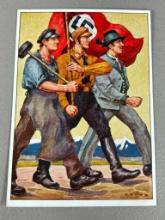 WWII Nazi German - Austrian Anschluss Propaganda Postcard #8 Published by Stocker - Verlag Graz