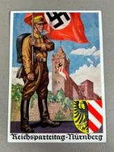 Nazi German Propaganda Postcard 1936 Nuremberg NSDAP Party Rally