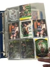 Binder of Vintage Basketball Cards