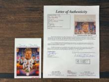 Mickey Mantle signed 4X6 Art Card, full JSA letter