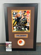 Joe Thomas matted & framed color 8x10, JSA