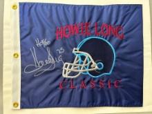 Oakland Raiders Howie Long autographed Pin Flag from The Howie Long Gridiron Golf Classic