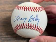 Larry Doby signed MLB baseball, JSA First African American in the AL