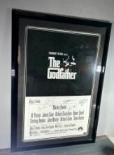 Godfather' full-size movie poster, matted and framed, signed by the cast (5)