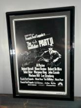 Godfather' Part II #74/346, full-size movie poster, matted and framed signed by the cast (6)