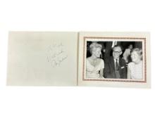 Vintage Musician Benny Goodman Candid Photo in Autographed Folder