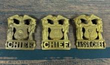 Group of Three Ohio Obsolete Police or Fire Badges