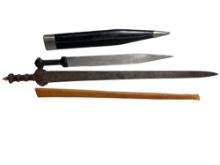 Two Decorative Reenactor or Medieval Fair Swords