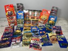 Large Grouping of Various Brands of Vintage 1990's NASCAR Racing 1:64 scale Diecast Cars