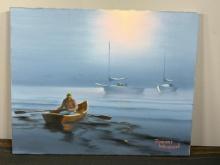 Original Oil Painting "Going Home" by Robert Warren Signed