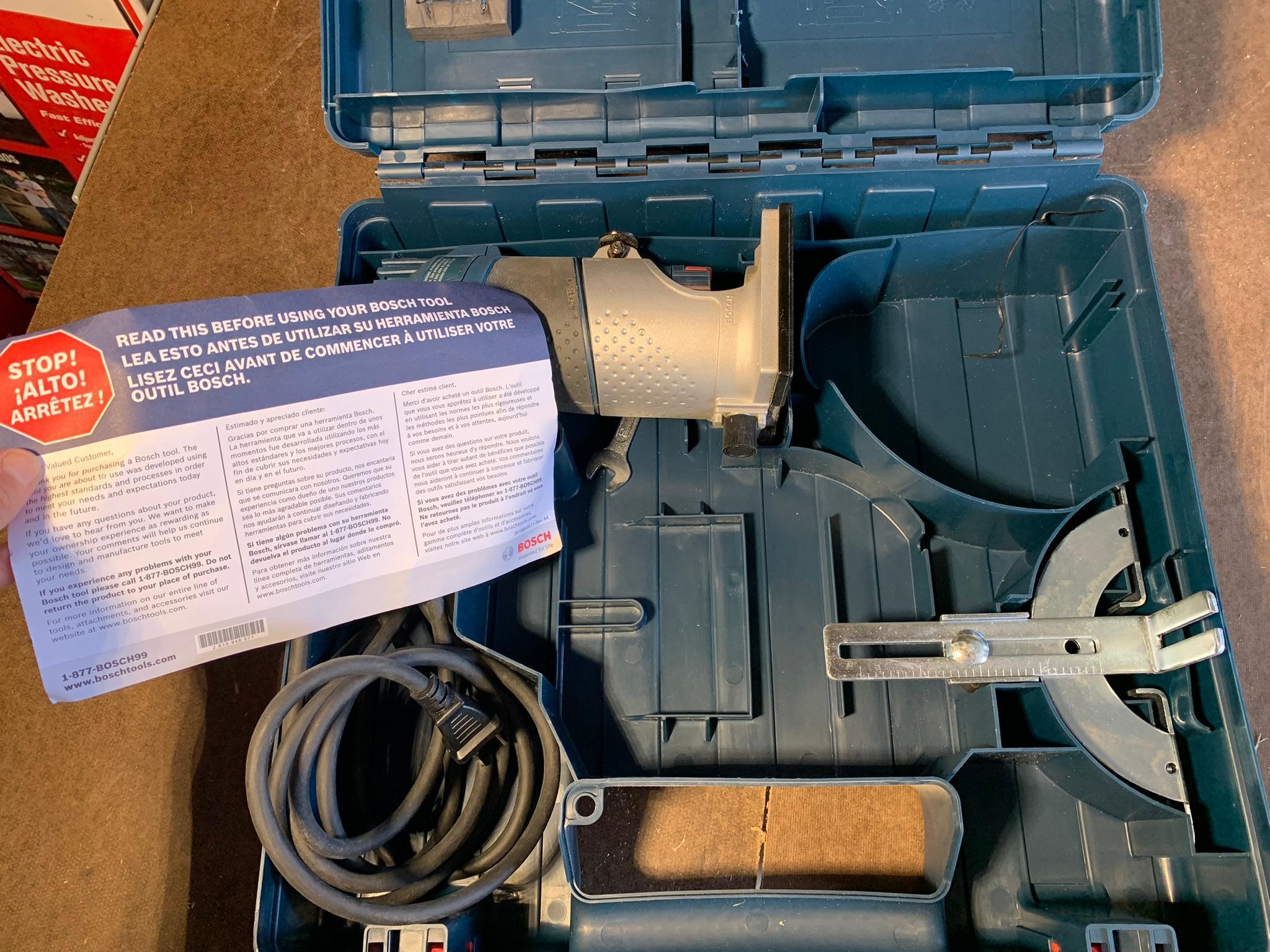 Bosch Variable Speed Palm Router Kit