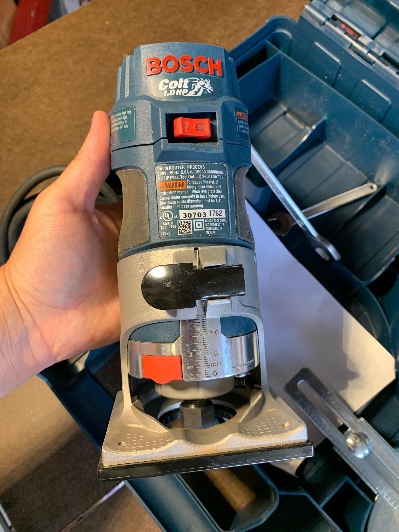 Bosch Variable Speed Palm Router Kit