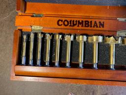 Forstner Woodworking Drill Bit Set and Columbian Forstner Drill Bit Set