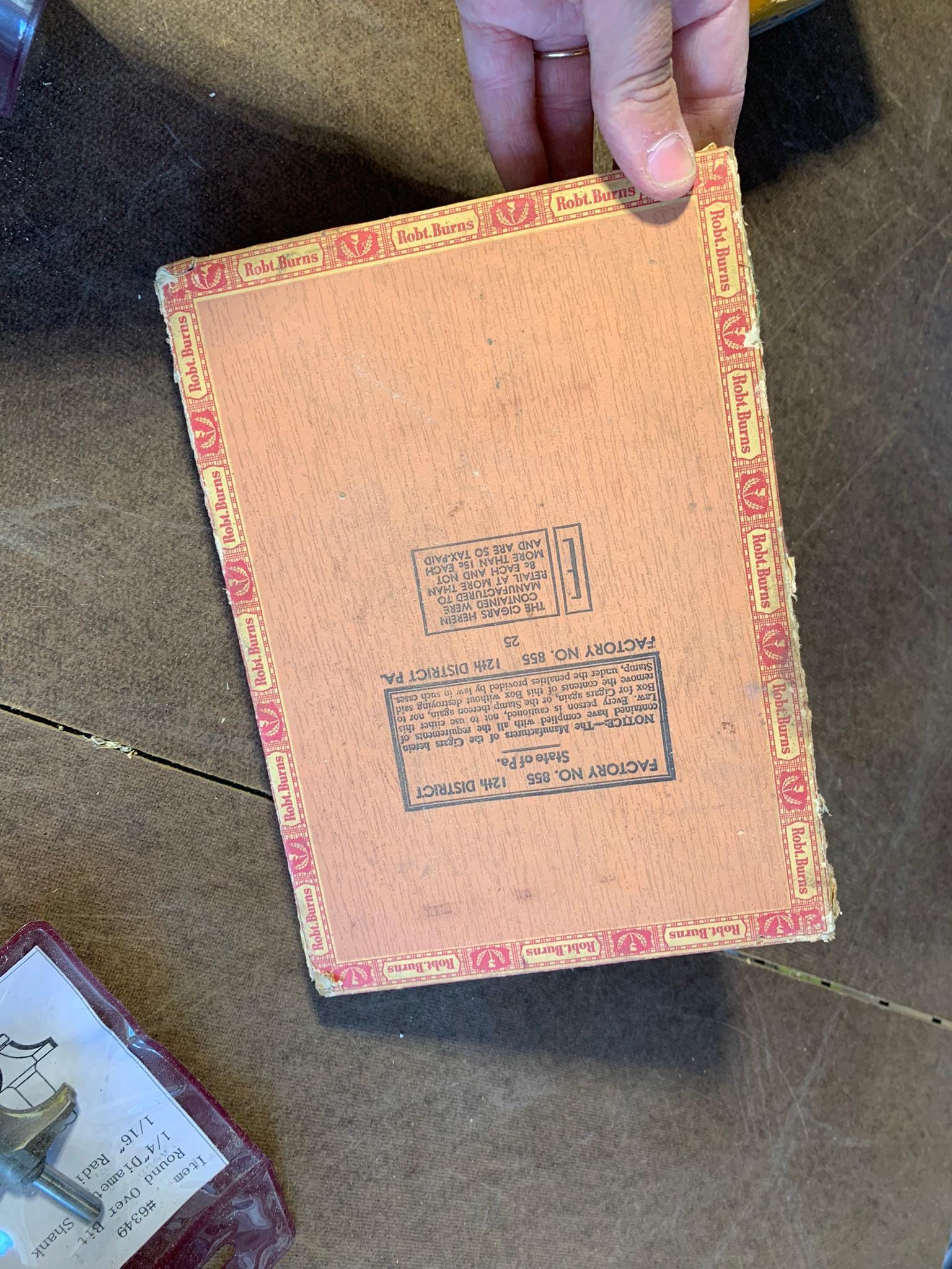 Robert Burns Cigar Box & Router Bits