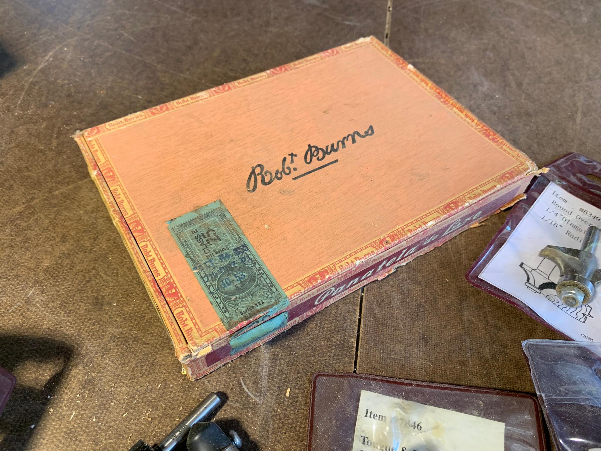 Robert Burns Cigar Box & Router Bits
