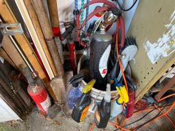 Garage Area contents lot - tools, hardware, oil, torch and more