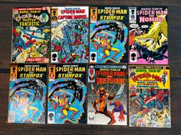 Group of Eight Spiderman Team Up Marvel Comics