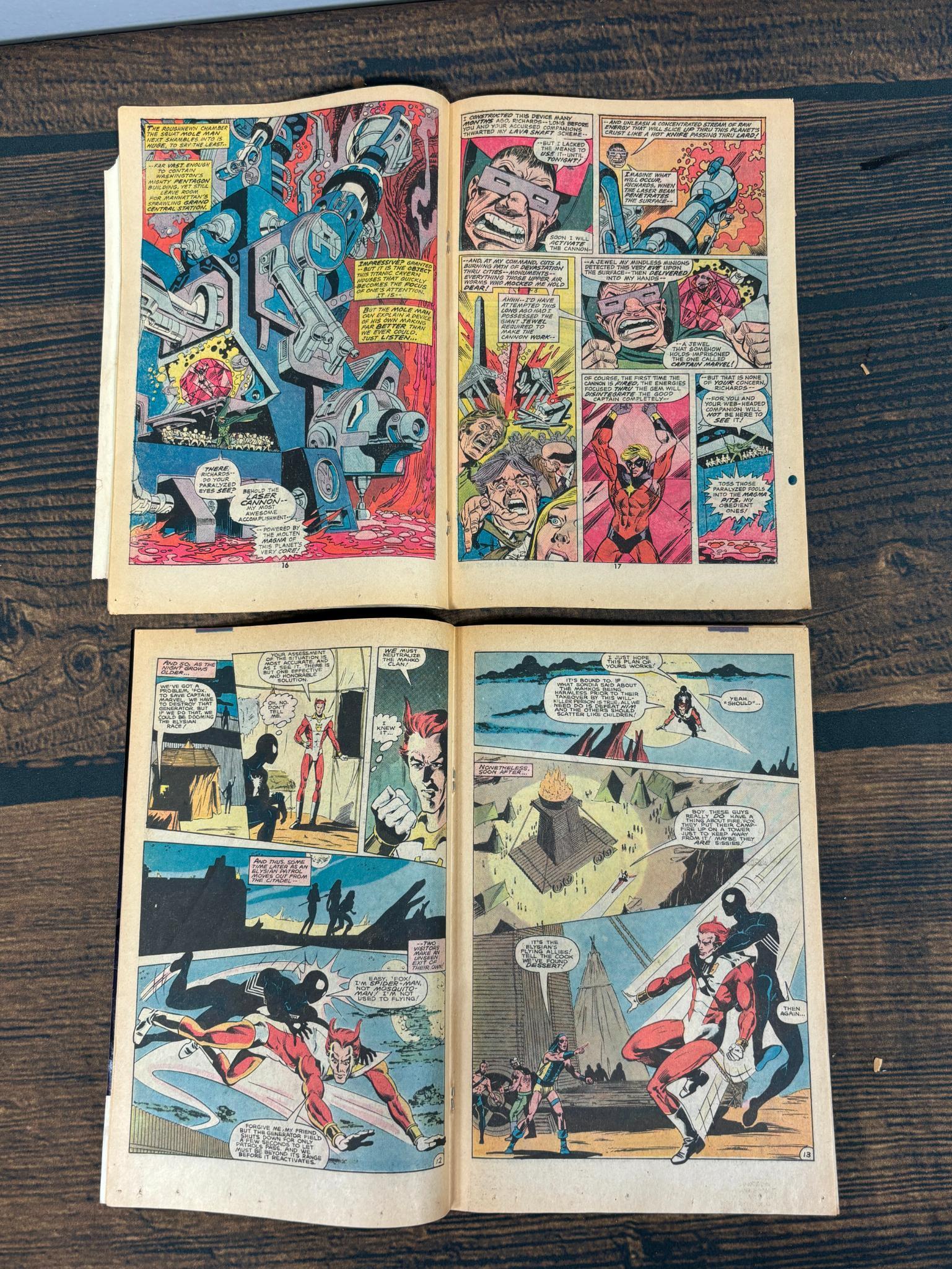 Group of Eight Spiderman Team Up Marvel Comics