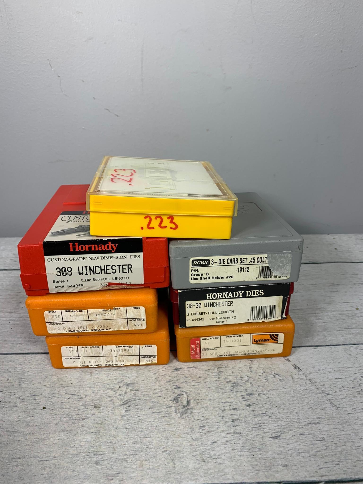 Collection of Seven Die Sets Including Winchester