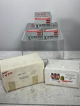 A Group Lot of Ammunition 44 rem mag, 45 colt