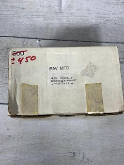 A Group Lot of Ammunition 44 rem mag, 45 colt