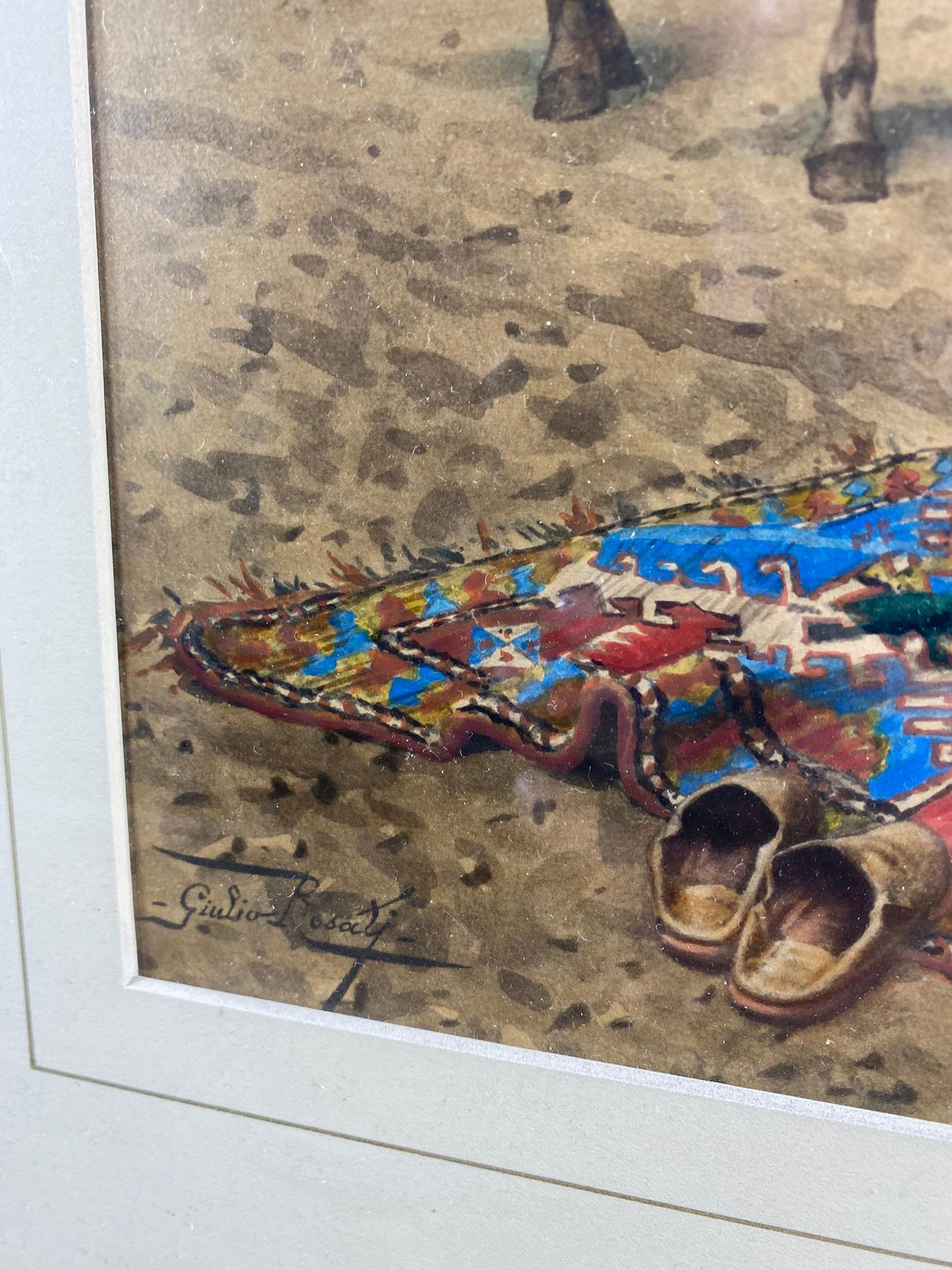 Two Hand Colored Lithographs by Giulio Rosati (1858-1917)