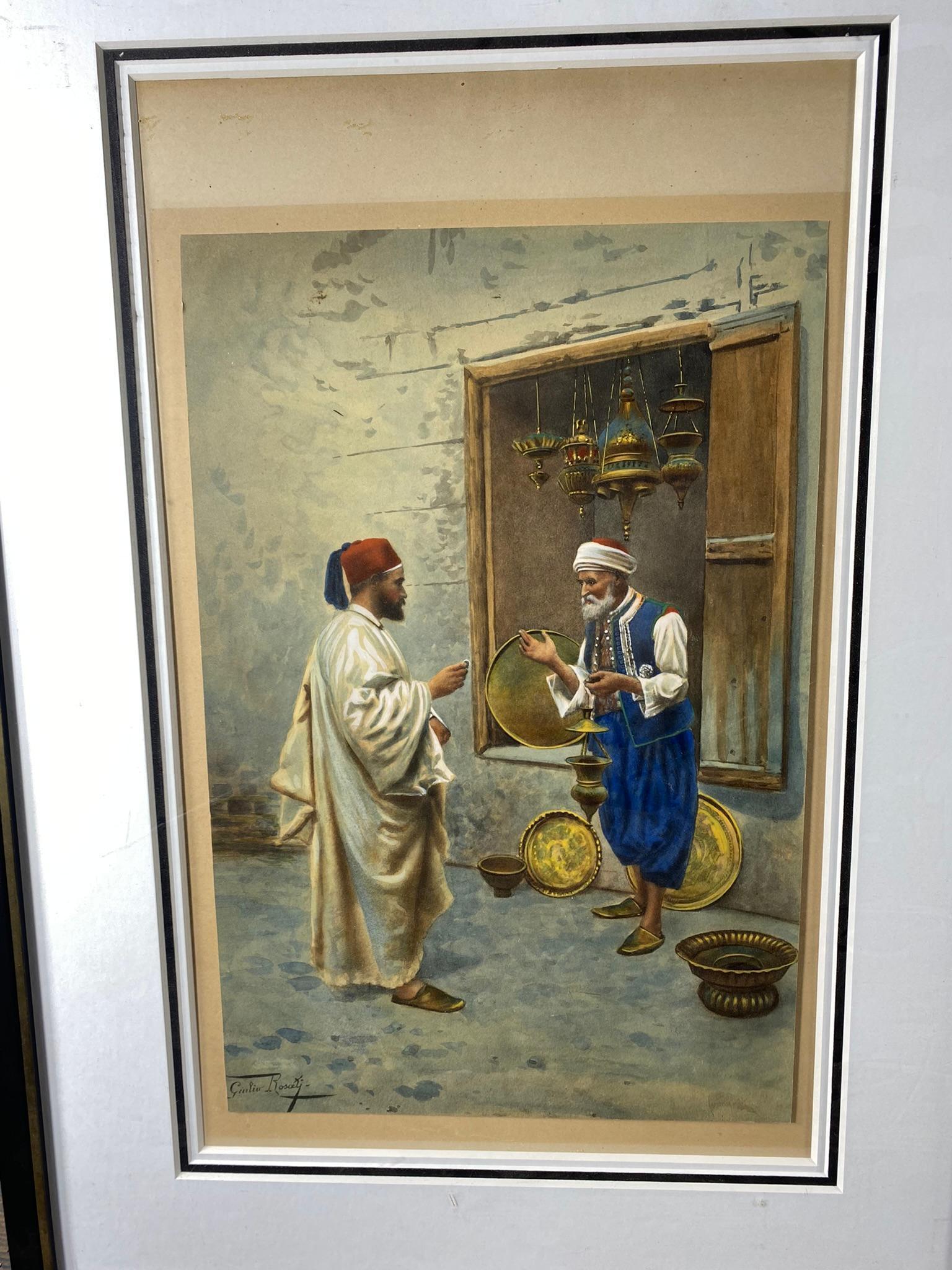 Two Hand Colored Lithographs by Giulio Rosati (1858-1917)